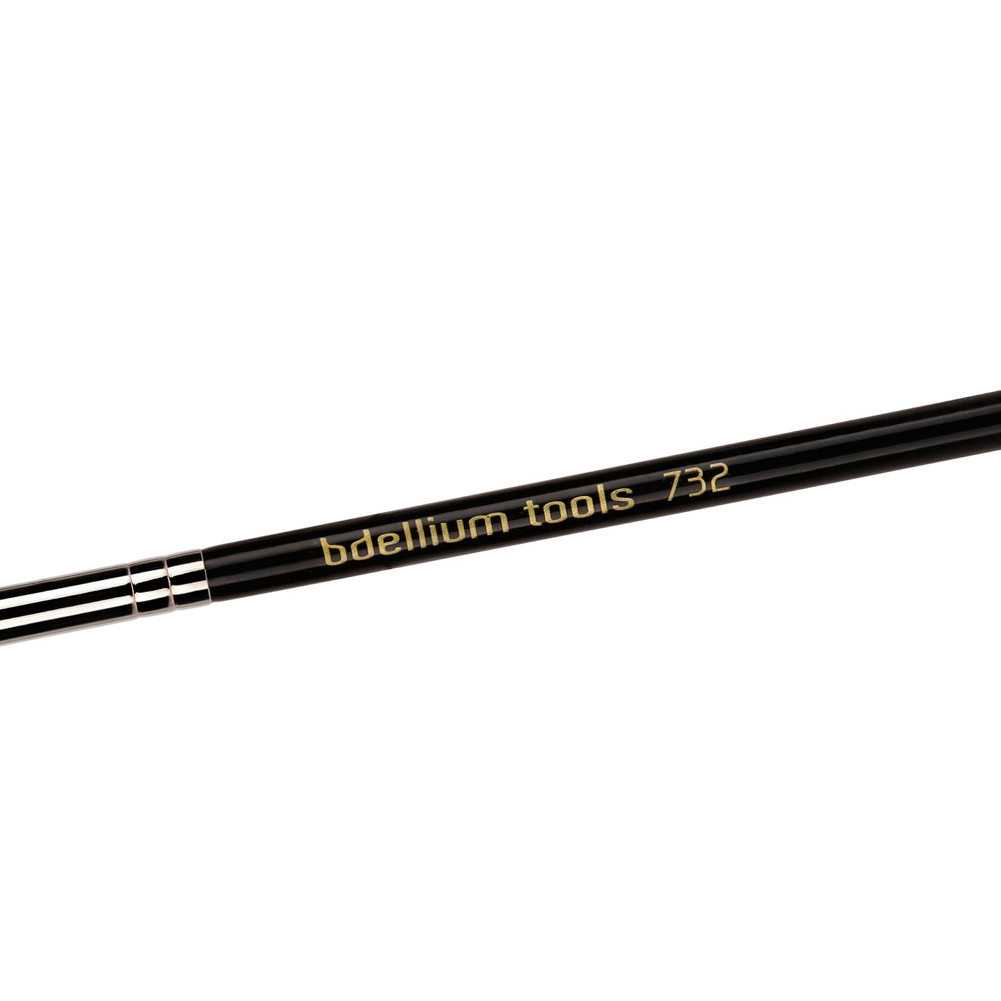 Bdellium Tools Professional Makeup Brush - Maestro Series 732 Mascara Fan - With Soft Synthetic Fibers, For Applying Mascara (Black, 1pc)