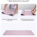 YSAGi Leather Desk Pad Protector, Office Desk Mat, Large Mouse Pad, Non-Slip PU Leather Desk Blotter, Laptop Desk Pad, Waterproof Desk Writing Pad for Office and Home (Grayish Lavender, 23.6" x 13.8")