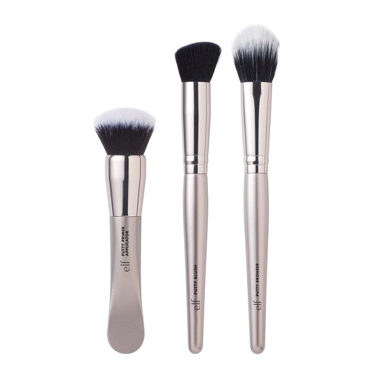 e.l.f. Putty Tools Trio, Set Of 3 Face Makeup Brushes For Putty Products, Helps You Easily Blend Putty Primer, Blush & Bronzer, Vegan & Cruelty-Free