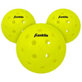 Pelotas de pickleball Franklin Sports Outdoor - X-40 - Aprobadas por USA Pickleball (USAPA) - Paquete de 3 pelotas de pickleball para exteriores - Amarillo óptico - Pelota US Open