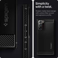 Spigen Rugged Armor Designed for Samsung Galaxy Note 20 Ultra 5G Case (2020) - Matte Black