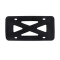 BLVD-LPF OBEY YOUR LUXURY Silicone License Plate Frame with Patented Design | Rattle-Proof, Weather-Proof, Rust-Proof Silicone License Plate Holder Compatible for All Car | Black