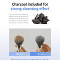 STUDIO17 Solid Makeup Brush Cleaner 300+ Usage | Convenient Makeup Cleaner for Both Brushes & Puffs | Cosmetic Brush Cleaner Charcoal Included | Compact Size