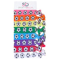 Infinity Collection Soccer Hair Accessories, Set of 8 - Soccer Hair Ties, No Crease, Multicolored Elastics