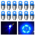 FICBOX 12 piezas de luces LED para ruedas, luz intermitente para tapa de válvula de neumático, lámpara para coches, camiones, motocicletas y bicicletas (azul)