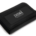 ZHOMA RFID Blocking Genuine Leather Credit Card Case Holder Security Travel Wallet - Black