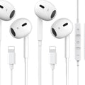 2 Pack-Wired Headphones for iPhone 14 Pro Earbuds with Lighing Aux Jack in Ear Earphones Noise Reduction Built-in Mic & Volume Control Support for iPhone 14 Pro Max/14/13/12/11/XR/XS/X/8/7