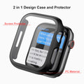 Haojavo 5 Pack Case with Tempered Glass Screen Protector for Apple Watch Series 9 8 7 45mm, PC Hard Ultra-Thin Slim Fit Scratch Resistant Bumper Protective Cover for iWatch S9 S8 S7 45mm Accessories