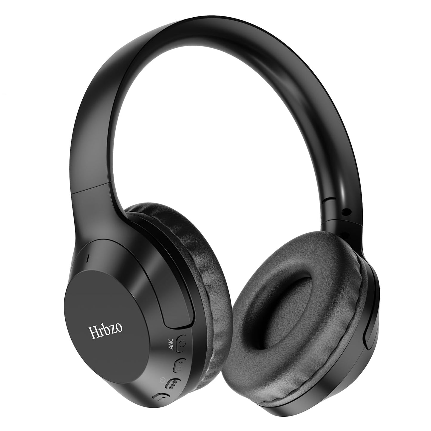 Hrbzo Wireless Headphones, 50 Hours of Playback TimeWireless Headphones with Microphone, Foldable Active Noise Canceling (ANC) Headphones for Smartphones, Tablets, Computers, MP3