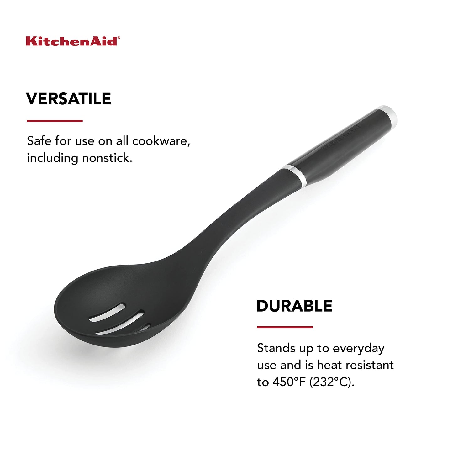 KitchenAid Classic Slotted Spoon, One Size, Black 2