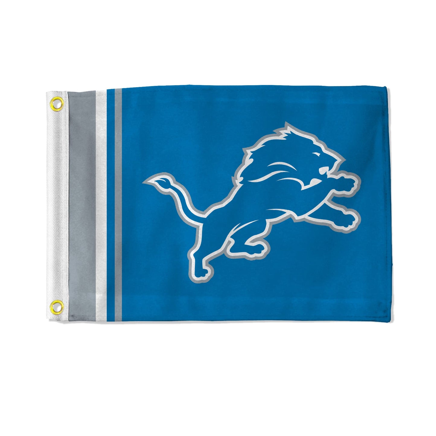 Bandera utilitaria de Rico Industries NFL Detroit Lions Stripes de 12" x 17", doble cara, ideal para botes, carritos de golf, hogares, etc.