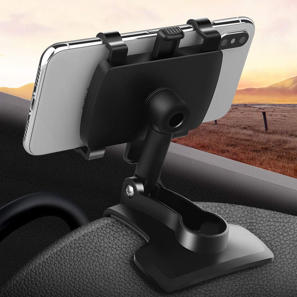 YAOKEEP Universal Car Phone Holder Mount,360 Degrees Rotation Dashboard Phone Holder [Upgrade Clip Never Fall],car Phone Mount for iPhone,Samsung,Google,Nokia,and 4 to 7" Smartphones