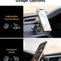 LISEN Magnetic Phone Holder for Car [6 Strong Magnets] Car Phone Holder Mount, Replaceable Base Car Vent Phone Mount Case Friendly iPhone Car Holder Compatible with All Smartphones & Tablets-Black