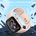 Smiling 2 Pack Case Built in Tempered Glass Screen Protector Compatible with Apple Watch SE 2 (2024)/SE/Series 6/Series 5/Series 4 40mm, Hard PC Case Overall Protective Cover- Transparent