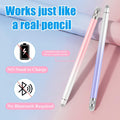 2PCS Stylus Pens for Touch Screens,Stylus Pen for iPhone/iPad/Tablet Android/Microsoft Surface,Compatible with All Touch Screens(White Pink/White Purple)