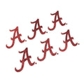 Autocollant à paillettes EyeBlack University of Alabama Crimson Tide sous les yeux, noir, parfait pour les hayons, les jours de match et les encouragements aux équipes sportives - 3 paires / 6 autocollants