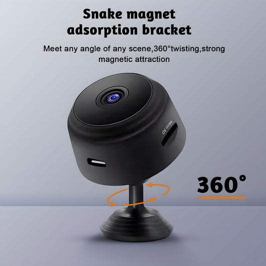 Caméras cachées ELEFOCUS, caméra sans fil WiFi, caméra nounou, caméra espion, mini caméra, petite caméra, contrôle par application avec détection de mouvement et vision nocturne