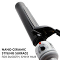 HOT TOOLS Pro Artist Nano Ceramic Curling Iron/Wand | For Smooth, Shiny Hair (1-1/4” in)