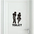 Bestjybt DIY Amovible Salle De Bain Toilette Salle De Bain WC Panneau Porte Accessoires Sticker Mural Décoration De La Maison