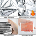 QIO CHUANG Couvertures thermiques d'urgence en Mylar - Kit de survie pour couverture de camping (lot de 4). Parfait pour l'extérieur, la randonnée, la survie, le sac d'évacuation, les marathons ou les premiers secours 1