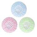 Shower Caps, 3 Pcs Waterproof Bath Caps Plastic Reusable Shower Caps Elastic Band Bath Hair Hat for Women Men Kids