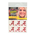 Autocollant à paillettes EyeBlack University of Alabama Crimson Tide sous les yeux, noir, parfait pour les hayons, les jours de match et les encouragements aux équipes sportives - 3 paires / 6 autocollants