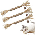 PAZ'S GIFT Cat Toys Catnip Toys Cat Kick Toy Natural Silvervine Catnip Sticks Kitten Teeth Molar Chew Toys, cat Indoor Toys Interactive cat Cleaning Teeth,Reduce Obesity and Loneliness 3-Pack