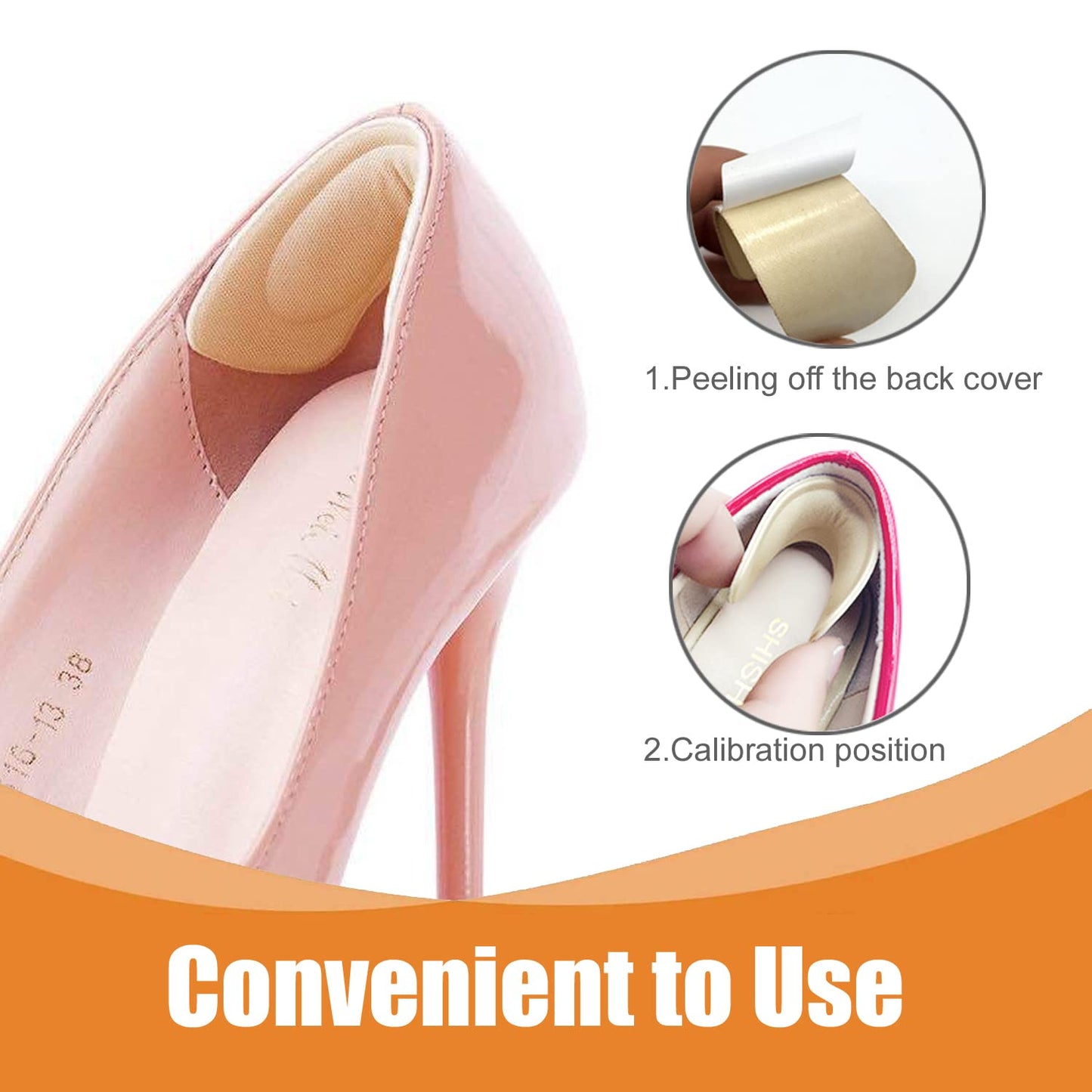 16 Pairs Shoe Filler Heel Grips for Womens Shoes - Shoe Filler for Too Big Shoes Women with Toe Inserts, Heel Pads, Shoe Pads, and Women's Toe Inserts for Shoes Too Big