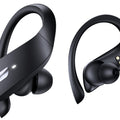 Wireless Earbuds 80Hrs Bluetooth 5.3 Headphones, Bluetooth Earbuds Stereo Bass Sound Ear Buds, IPX7 Waterproof Sports Over Ear Earphones with Earhook, LED Power Display, for Running Workout Black