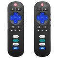 【2 Pack 】 Replacement Remote Control for Roku TV, Compatible for TCL/Hisense Roku/Onn Roku/Sharp Roku/Element Roku/Westinghouse Roku/Philips Roku/Insignia Roku Smart TVs (Not for Roku Stick and Box)