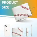 WRIGAEL Credit Card Holder Wallet Rfid Blocking Kids Boys Bifold Teen Cool Cute for Cash with ID Window Cardholder Teenage Teenager, Baseball