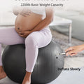 Trideer Yoga Ball Exercise Ball for Working Out, 5 Sizes Gym Ball, Birthing Ball for Pregnancy, Swiss Ball for Physical Therapy, Balance, Stability, Fitness, Office Ball Chair, Quick Pump Included