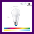 WiZ Connected 60W A19 LED Smart Light Bulbs - Connects to Your Wi-Fi - E26 Smart Bulb - Control with Voice or App + Activate with Motion - Matter Compatible - 1 Pack