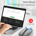 FMOUSE Slim Multifunctional Bluetooth Mouse with Multiple Buttons for Desktop Display/One Click Mute, Wireless Travel Mouse with RGB Lights for MacBook/pc/iPad/Laptop (Gray)