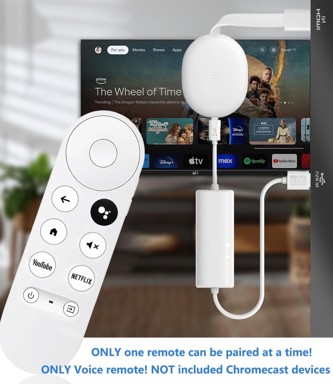 Nuevo control remoto de voz actualizado para Google Chromecast 4k Snow/HD TV, control remoto de repuesto para G9N9N, GA01920-US, GA01409-US, GA01923-US, GA01919-US