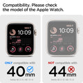 Spigen Ultra Hybrid Designed for Apple Watch Screen Protector Case Series SE2/6/SE/5/4 (40mm) - Crystal Clear