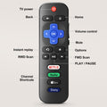 【Pack of 2】 New Replacement for All Roku TV Remote,Compatible for All TCL-ONN-Hisense-Roku TV Remote