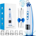 Blackhead Remover Pore Vacuum Pore Cleaner Comedone Whitehead Extractor Tool-5 Suction Power,5 Probes,USB Rechargeable Blackhead Vacuum Kit