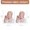 Funny Wall Decor Gifts for Birthday - 19" H x 16.9" W Senior Lady with Asthma Inhaler Wall Decals Peel and Stick Inspiration Wall Stickers Removable Funny Decor for Bedroom Dorm Apartment