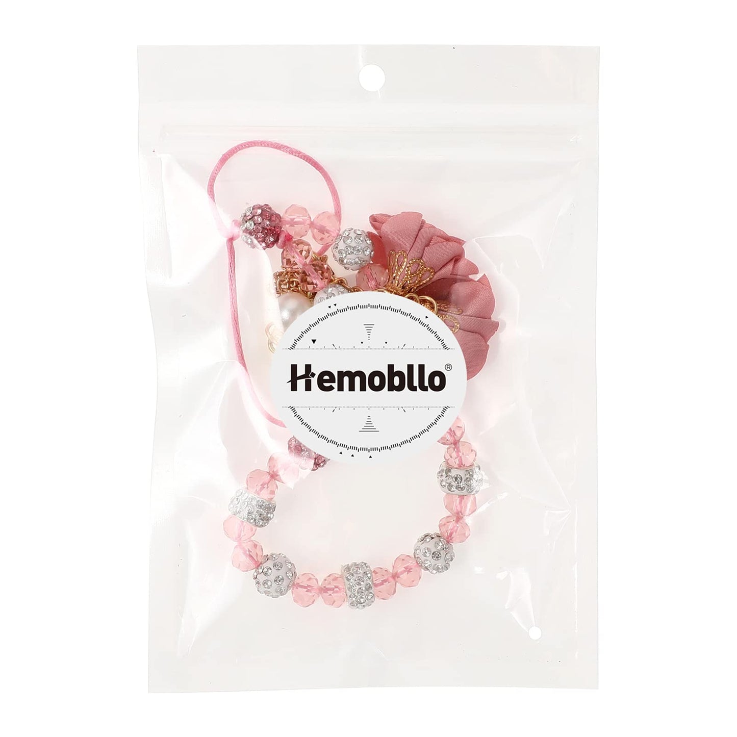 Hemobllo Cell Phone Straps Creative Crystal Flower Pendant Phone Charm Non-Slip Phone Lanyard Wrist Strap for Decoration