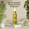 Joyful Jasmine Room & Linen fragrance, A Tribute to Balmy Summer Evenings, Enriched with Abundant Well-being Benefits and Natural Odor-Neutralizing Powers - 150ml | 5.00 fl oz