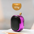 OROROW Petit haut-parleur Bluetooth, mini haut-parleur portable sans fil, portée Bluetooth de 49 pieds, basses améliorées, prise en charge de la carte TF, haut-parleur Bluetooth pour iPhone, voyage, randonnée, voiture, cadeau (violet)