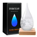 Storm Glass Weather Predictor Christmas Gifts for Him, Drop-Shaped Glass Barometer Weather Station, Unique Christmas Decorative Glass Bottles Weather Forecaster for Home and Office