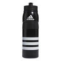 Bouteilles d'eau de sport rechargeables en plastique pour adultes unisexes adidas Stadium de 750 ml (28 oz), noir/blanc, taille unique US