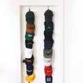 Cap Rack 2 Pack - Holds up to 16 Caps for Baseball / Ball Caps - Best Over Door Closet Organizer for Men, Boy or Women Hat Collections - Display Racks With Clips, Perfect Holder and Storage