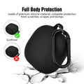 AIRSPO Silicone Case Compatible for Samsung Galaxy Buds 2 Pro/Galaxy Buds2/ Galaxy Buds Pro/Galaxy Buds Pro 2/ Galaxy Buds Live/Galaxy Buds FE Case (Black)