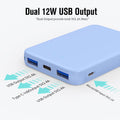 VANYUST S22 Portable Charger, Power Bank, 5000mAh External Battery Pack Compatible for iPhone 15 14 13 12 11 X Samsung S22 S21 Google iPad etc(Blue)