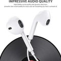 Apple Earbuds, [MFi Certified] with Lightning Connector Wired Earphones (Built-in Microphone & Volume Control) Noise Canceling Isolating Headphones for iPhone 14/13/12/11/SE/X/XR/XS/8/7-1Pack