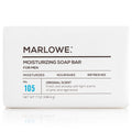 MARLOWE. No. 105 Bar Soap for Men 7 oz, Moisturizing Body Soap, Nourishing & Refreshing with Natural Extracts, Shea Butter, Olive Oil & Green Tea Extracts, Fresh Woodsy Scent