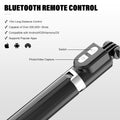 Reinforced Selfie Stick with Remote, Cell Phone Tripod Holder for iPhone 15/14/13/12/11/X/8/7, Galaxy S23/S22/S21/S20/Note/Z Flip, Pixel, OnePlus, Travel Phone Mount for Filming Video Recording